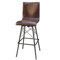 Leather Metal Bar Stools